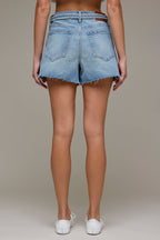 HIDDEN TIE WAIST A LINE SHORTS