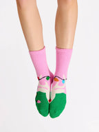 REINDEER SOCKS,PINK