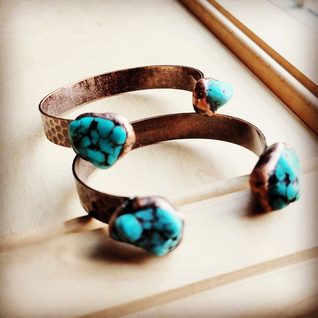 Genuine Natural Turquoise Cuff Bangle Bracelet 806t