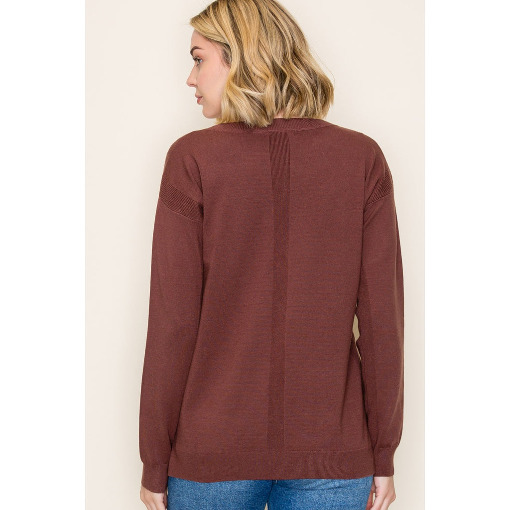 CHOCOLATE EVERYDAY PULLOVER SWEATER