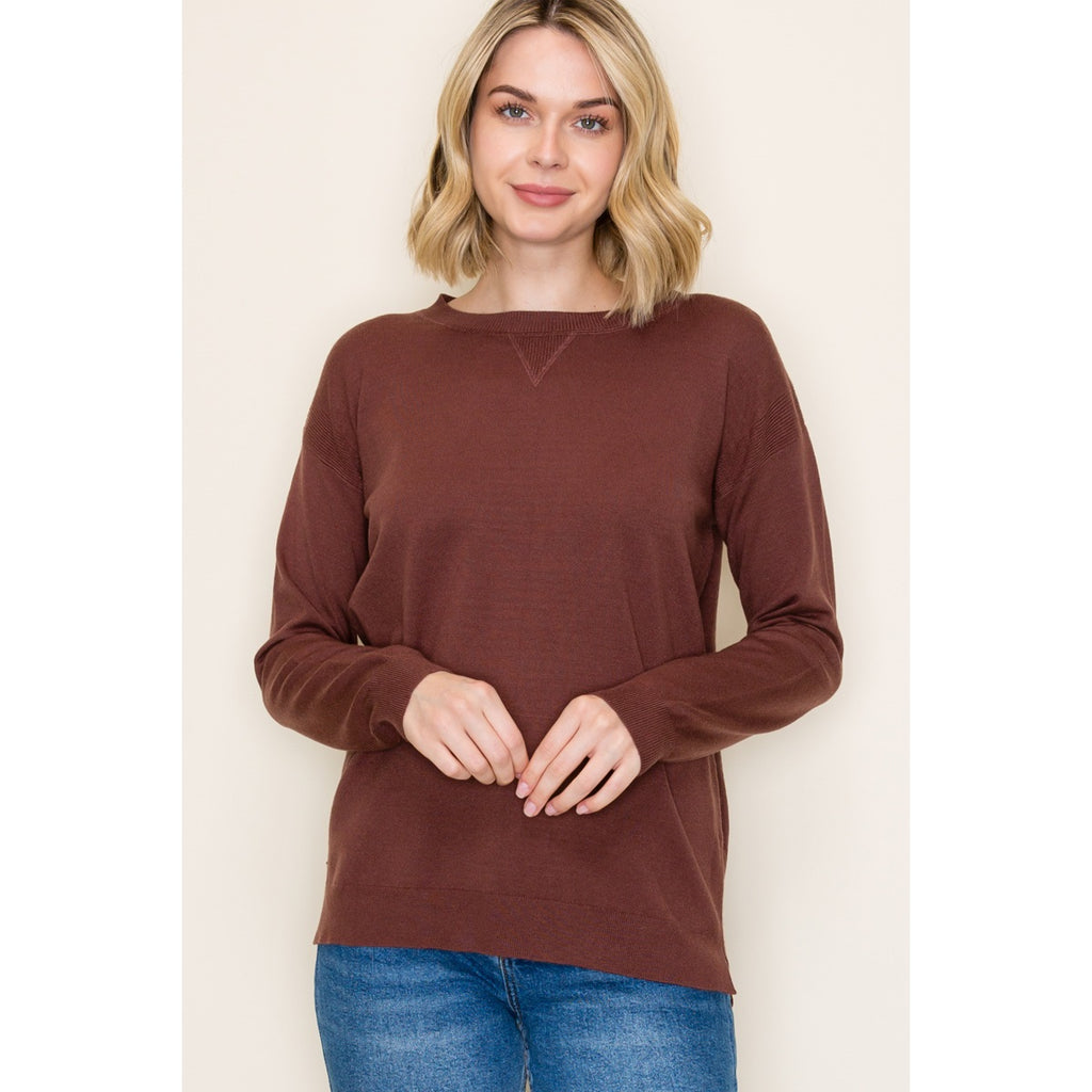 CHOCOLATE EVERYDAY PULLOVER SWEATER