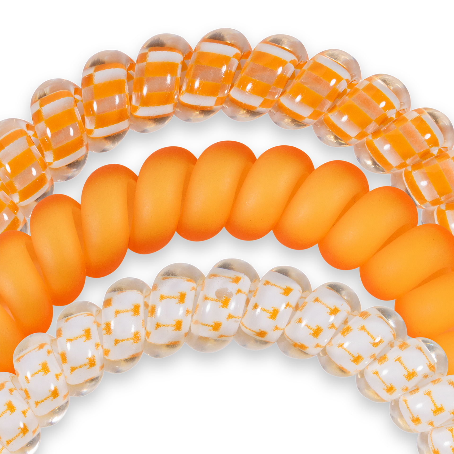 Spiral Hair Coils | Small | Go Vols! Hair Ties