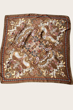 BROWN Ethnic Vintage Print Multi-Use Bandana