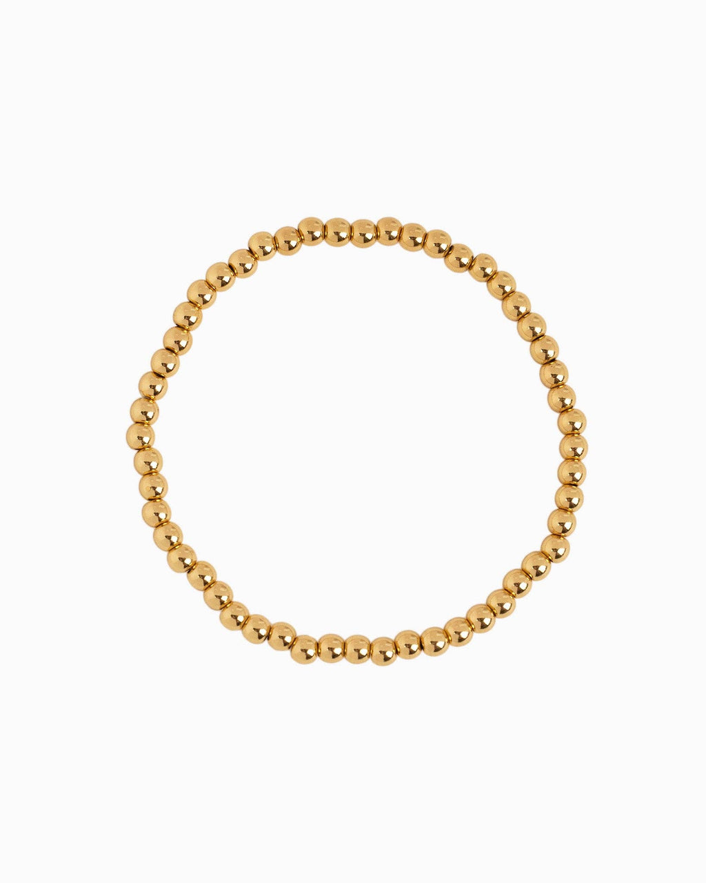 MOP Clover Stretch Beaded Bracelets, Set of 3: White