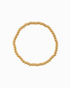 MOP Clover Stretch Beaded Bracelets, Set of 3: White