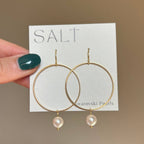 ON MY WAY! PEARL HOOP EARRINGS | Swarovski pearl earrings