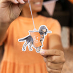 Bluetick Coonhound Flag Air Freshener