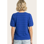 Royal TEXTURE STRIPED SOLID SWEATER