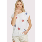 Off White 4TH of July Star Sweater
