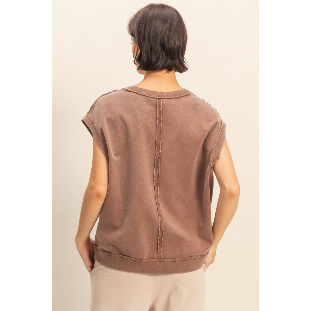 V-Neck Sleeveless Casual Vest