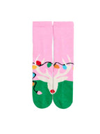 REINDEER SOCKS,PINK