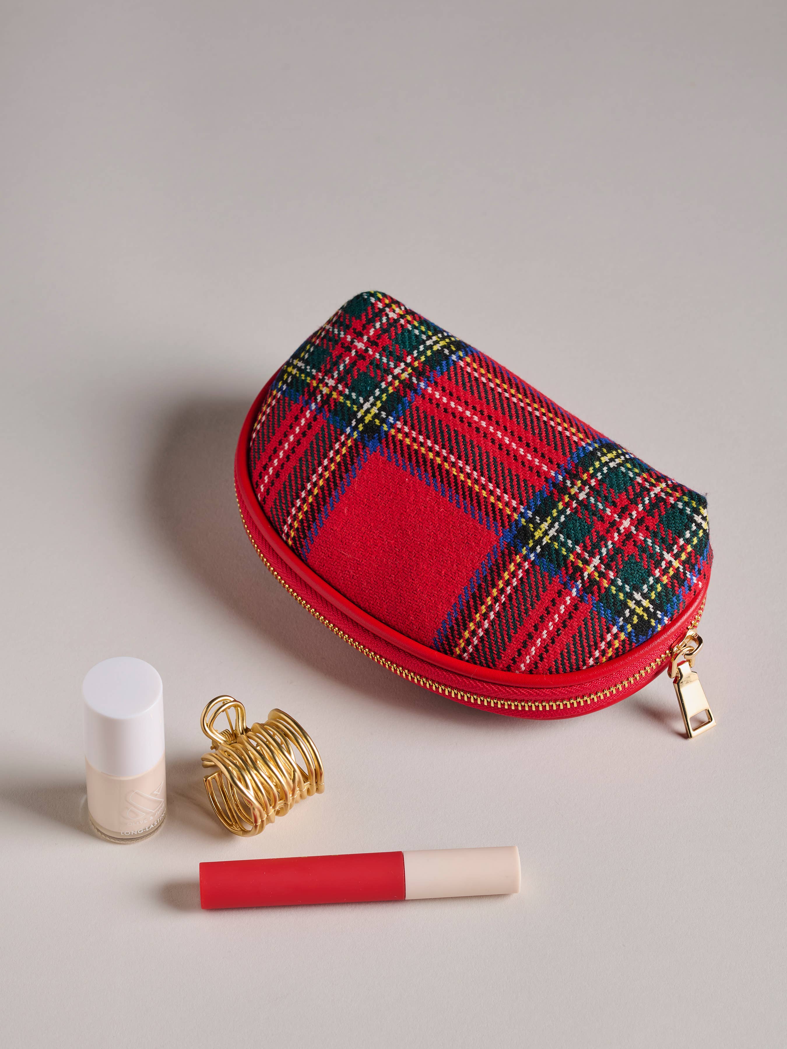 SCOTTIE ZIP POUCH: RED