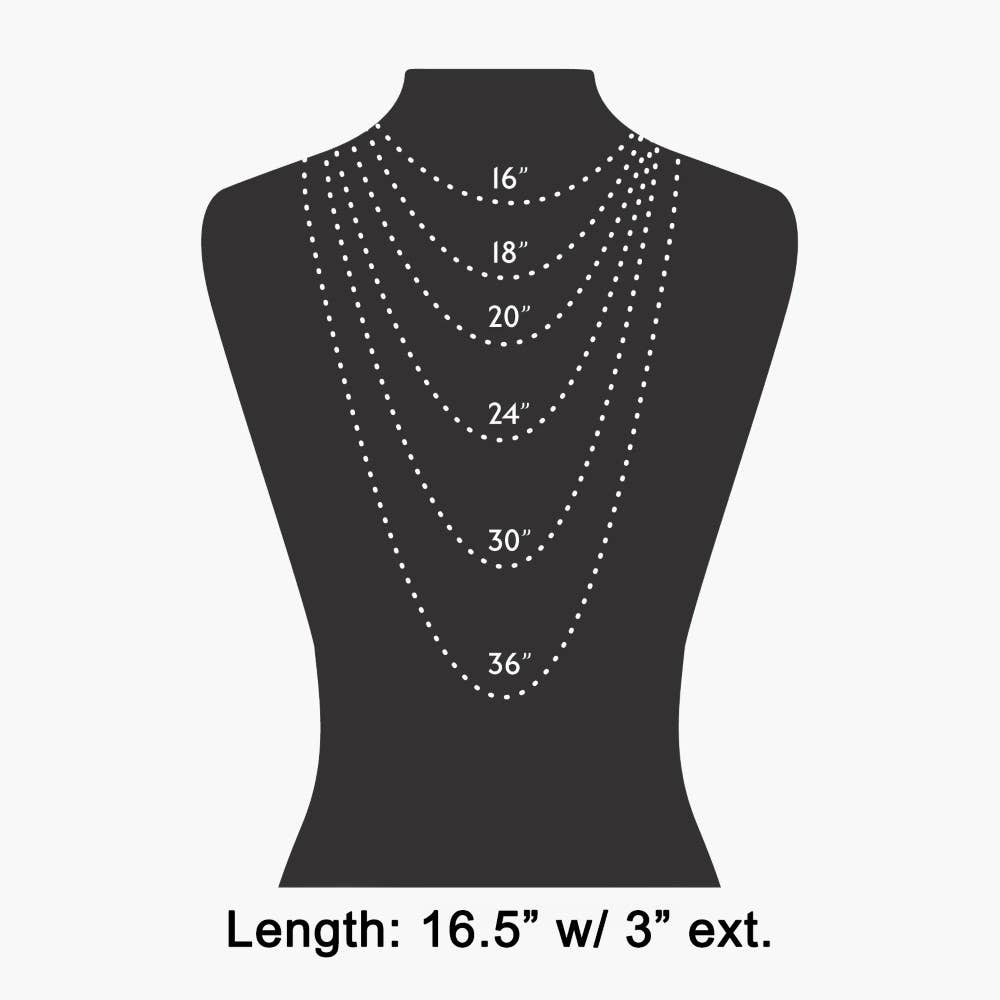 White Gold Ivory Arrow Coin Pendant Rectangle Acrylic Beaded Necklace