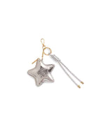 STAR POUCH BAG CHARM/KEY RING: GOLD