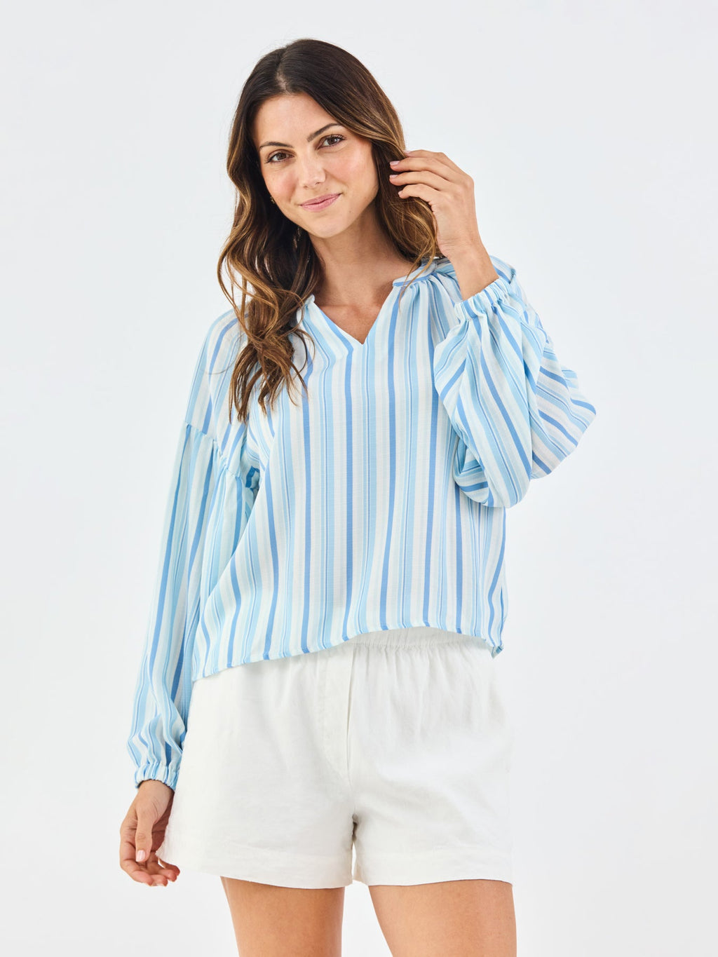 BLUE STRIPE SCARLET HARBOR TOP