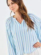 BLUE STRIPE SCARLET HARBOR TOP