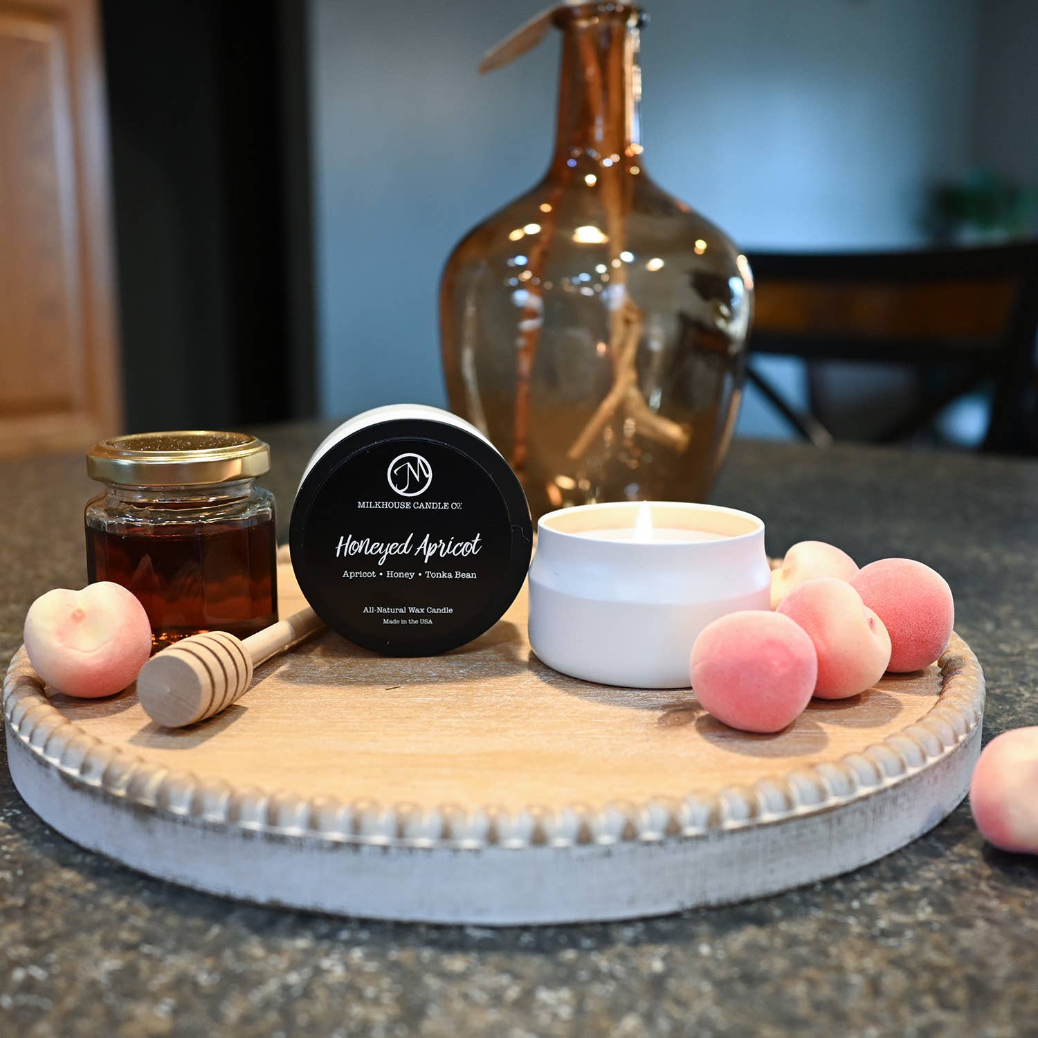 HONEYED APRICOT3.75 oz Traveler Tin Candle