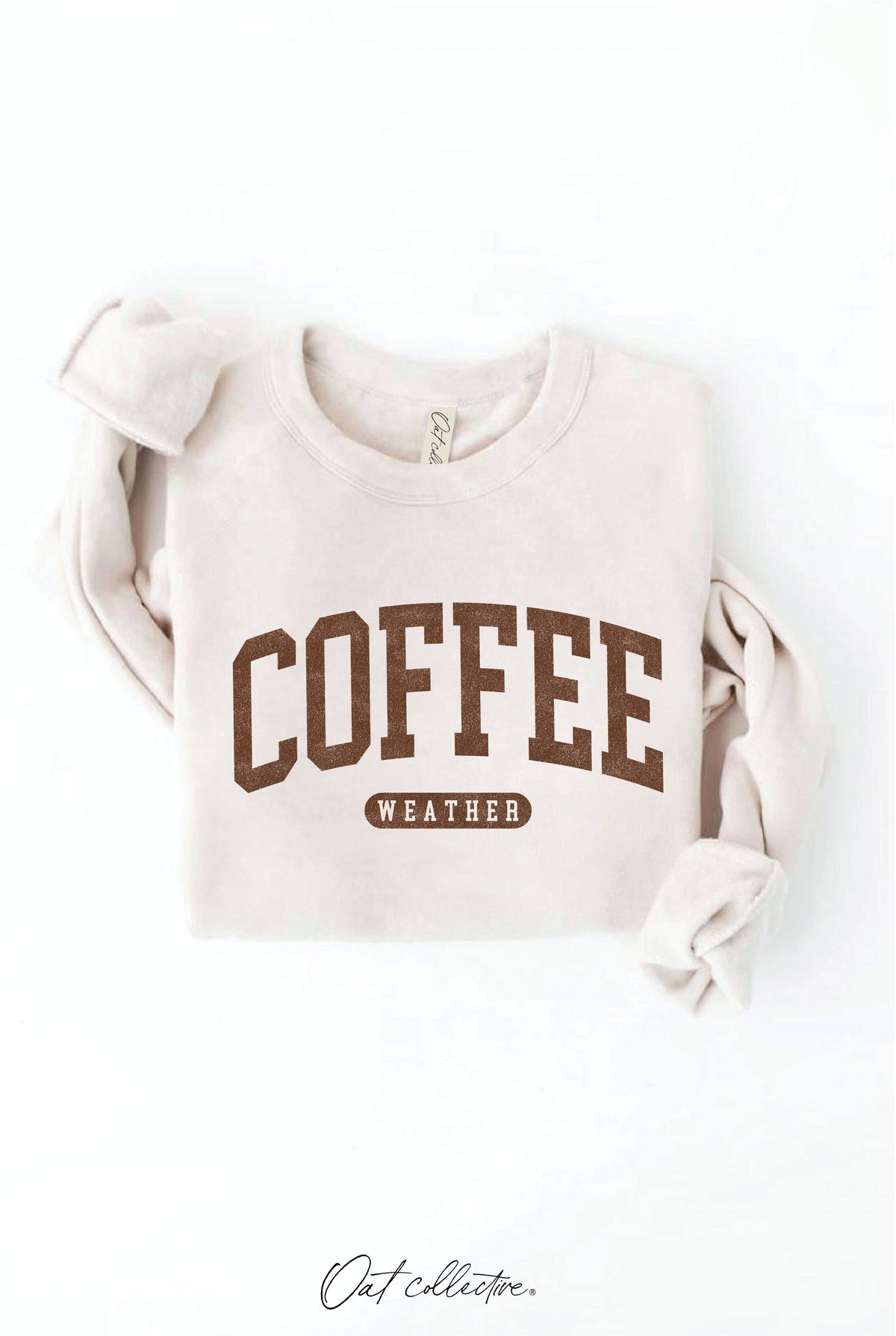 HEATHER DUST COFFEE WEATHER Graphic Sweatshirt