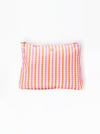 Blue Travel Pouch Daisy Chain White