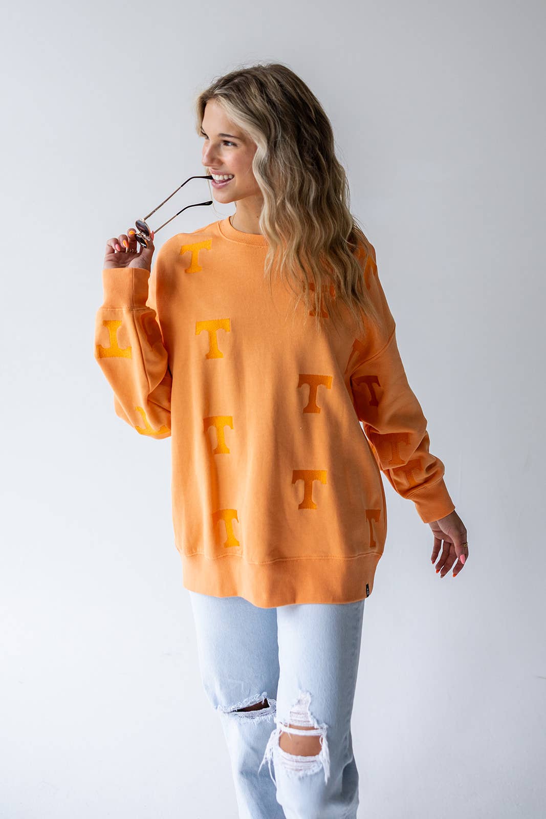 Tennessee Ritter Repeat Lantern Sleeve Crew: SHERBERT