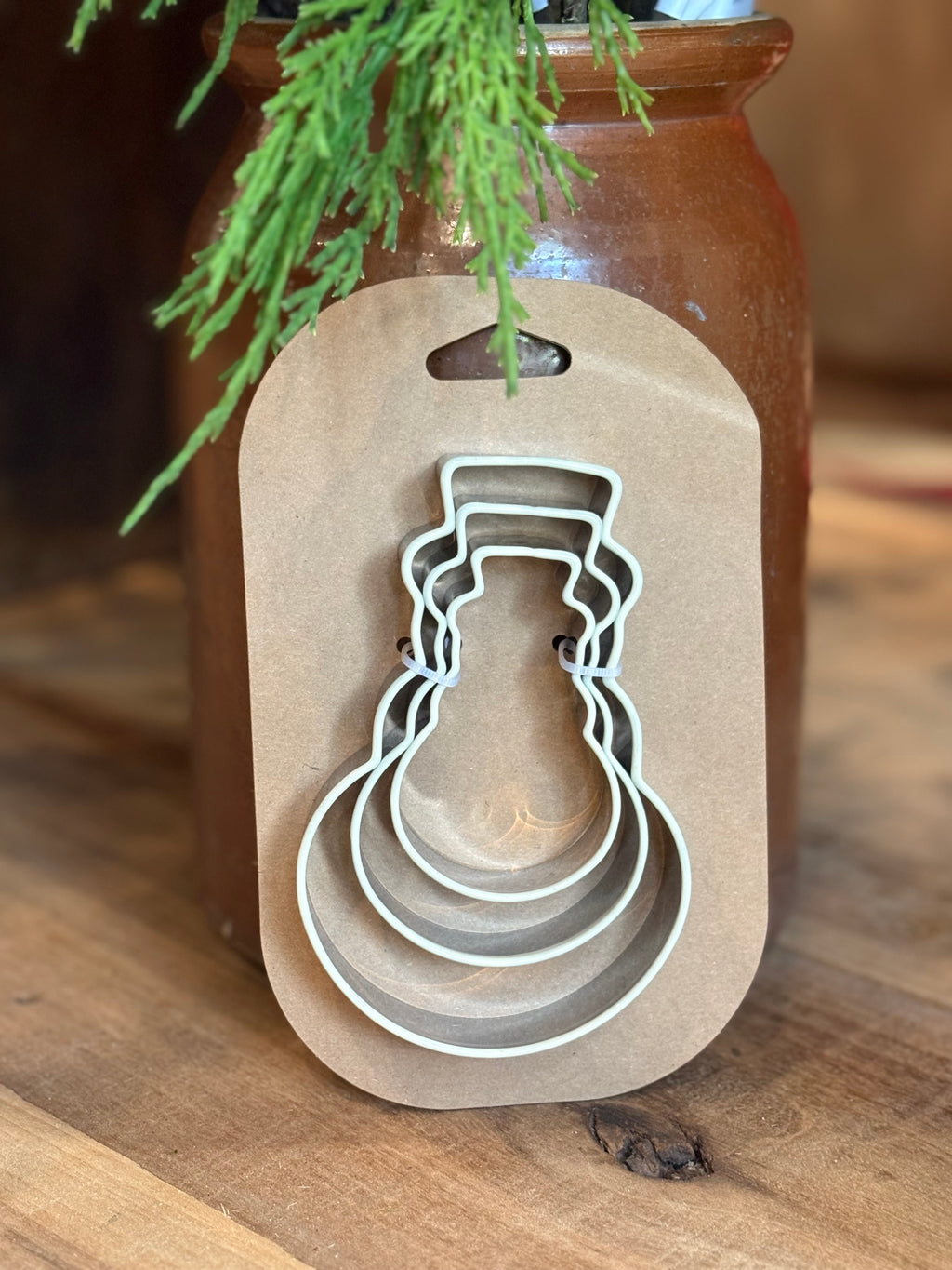 Stainless Steel Holiday Cookie Cutters on Card, Set of 3, 5 Styles