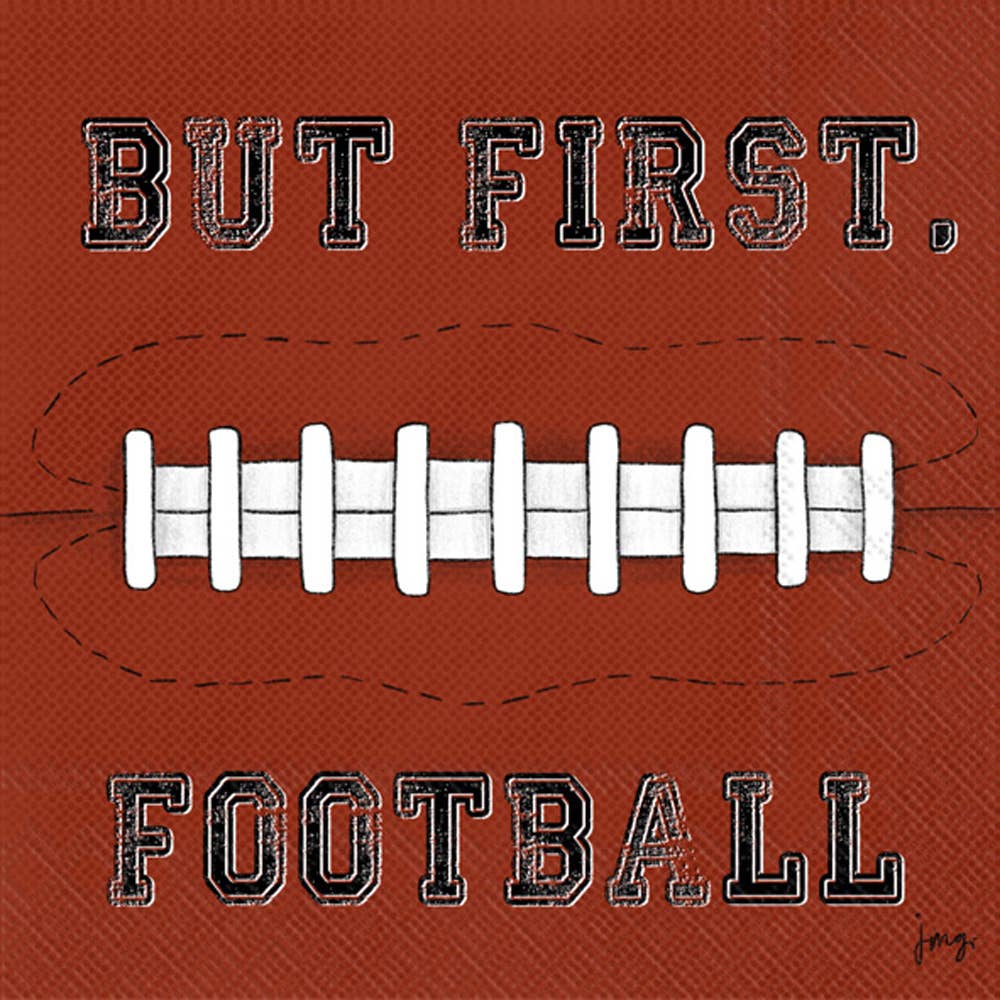 Paper Cocktail Napkins Pack of 20 Football First