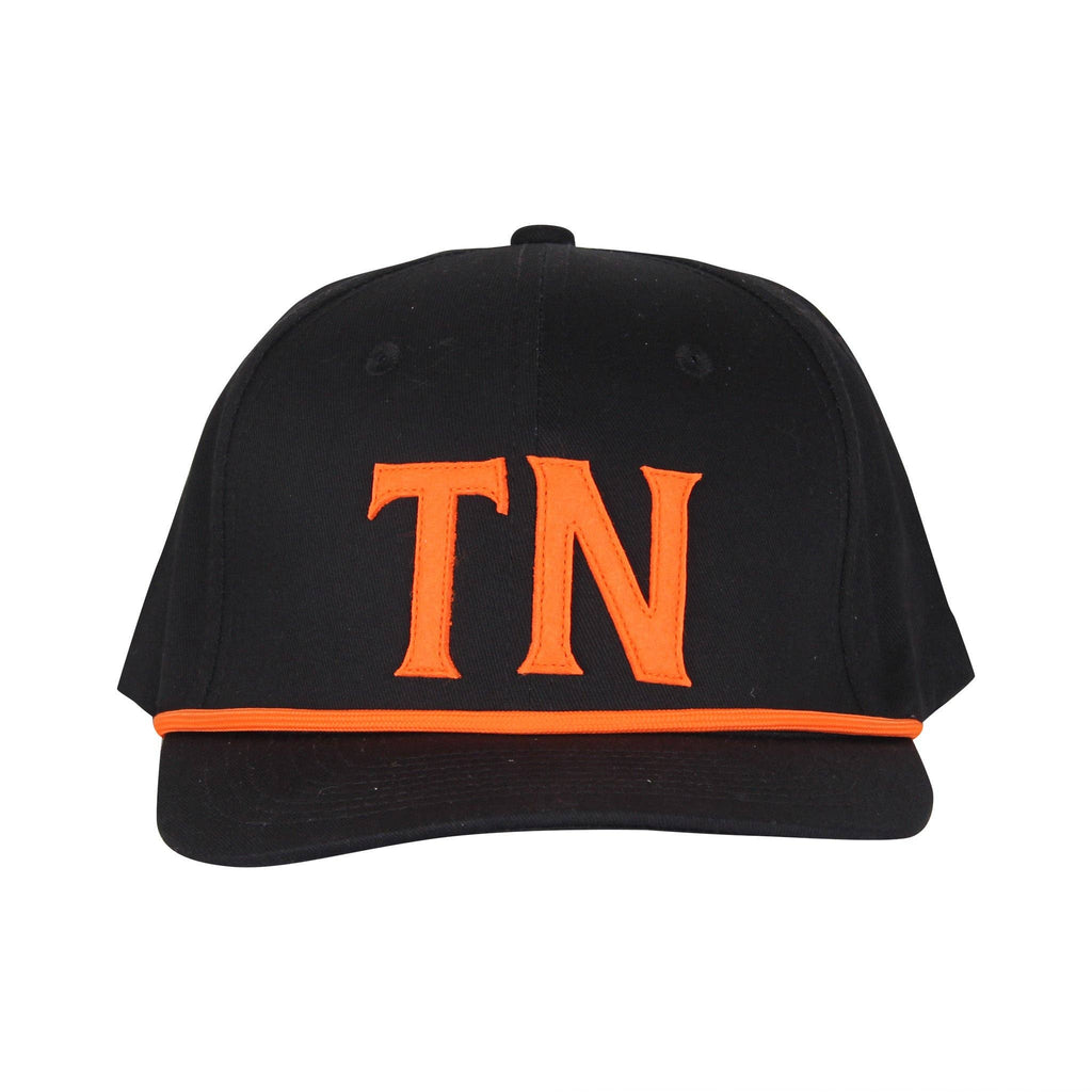 Black TN Sewn Felt Rope Hat