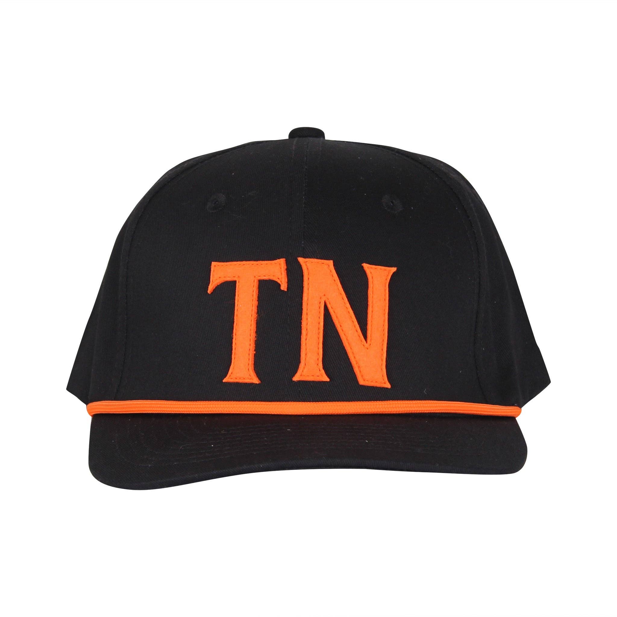 Black TN Sewn Felt Rope Hat