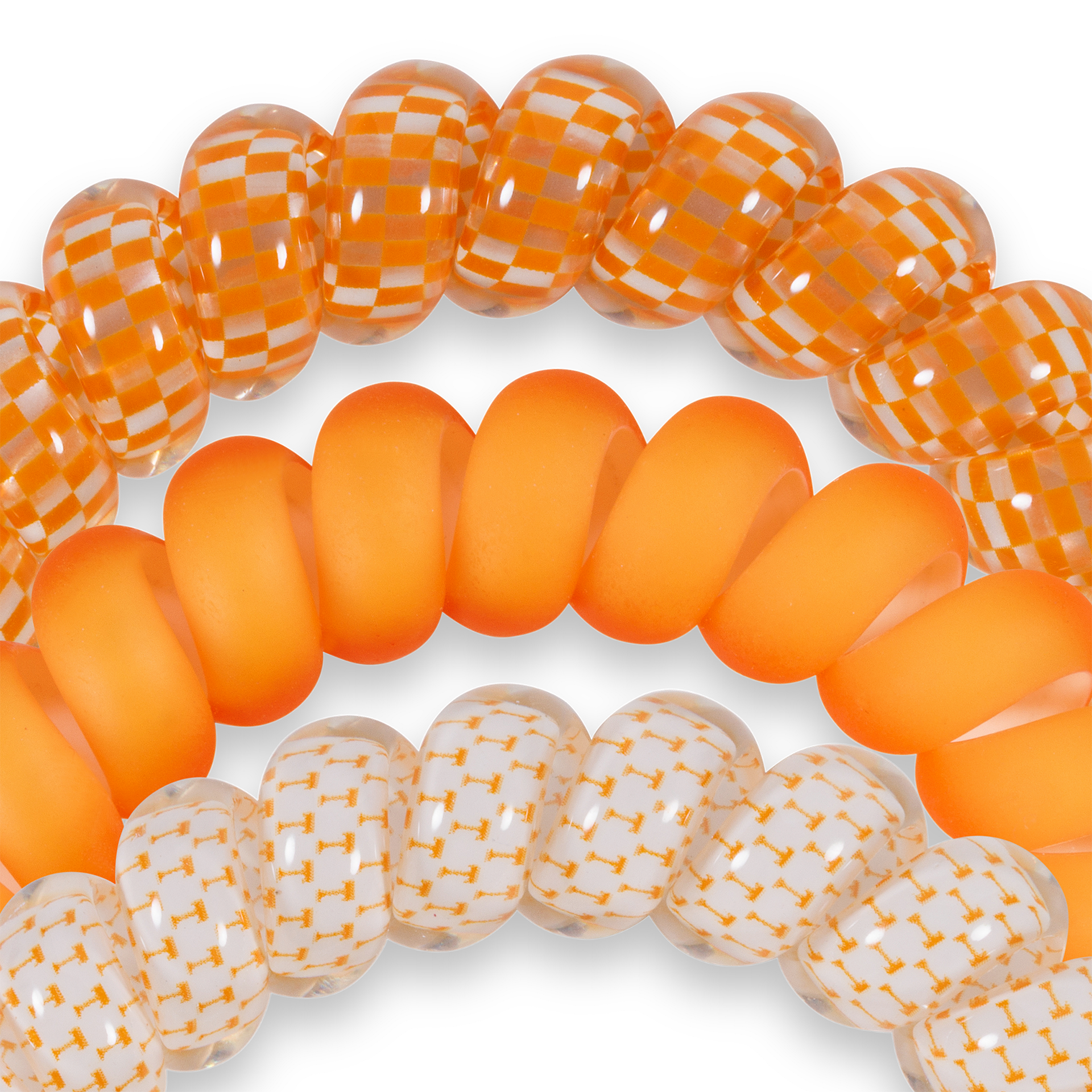 Spiral Hair Coils | Large | Go Vols! Hair Ties