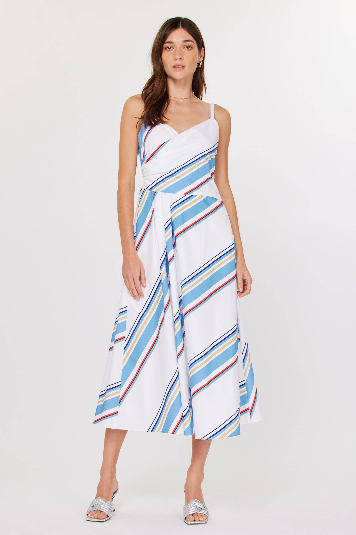 red and blue striped dress Maria de la Orden and blue stripes give it a classic Americana feel NAVY RED STRIPED DRESS ONDULINE
