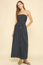 TUBE SLEEVELESS JUMPSUIT Black