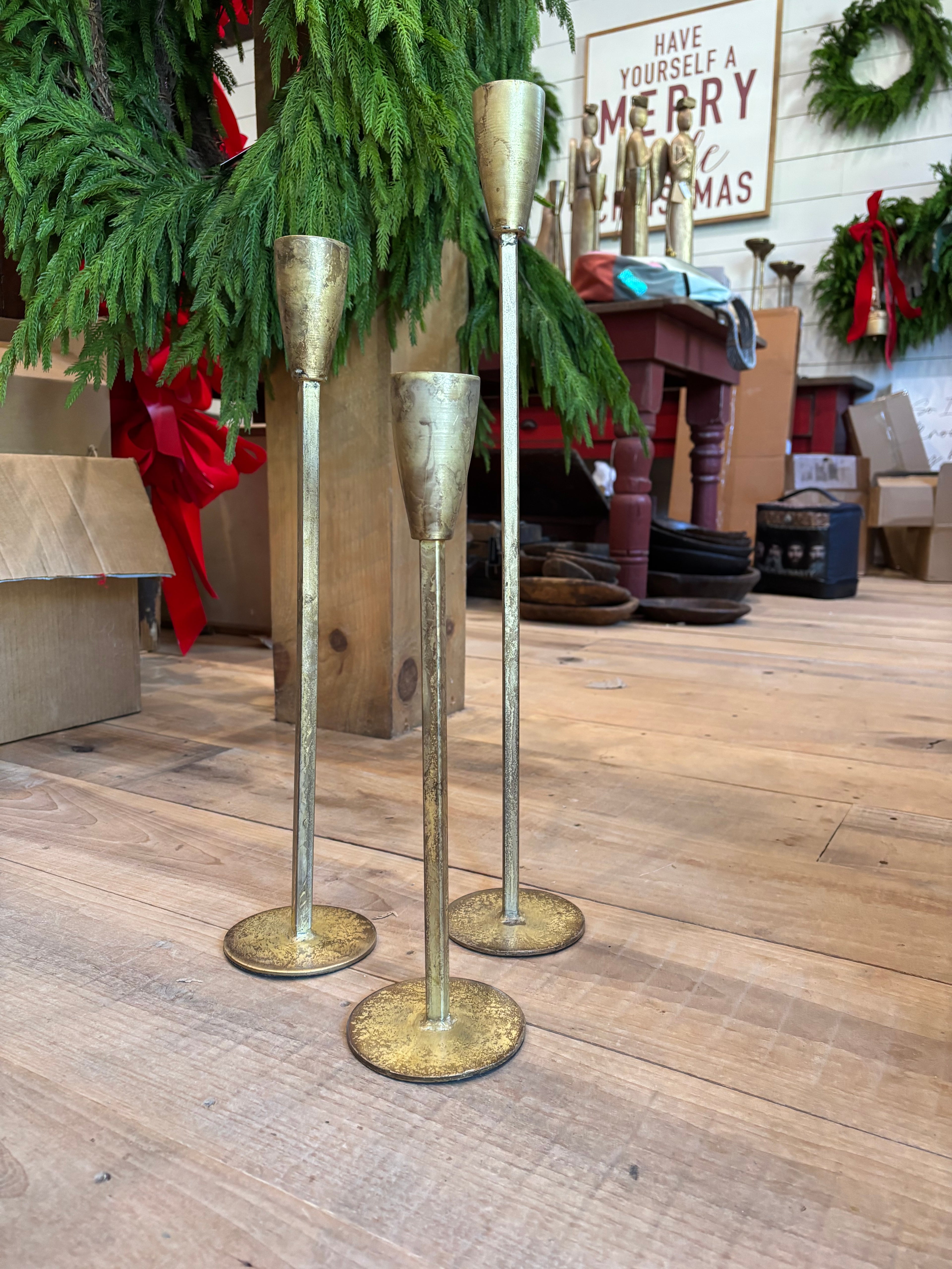 Gold Metal Taper Holder