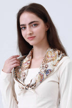 Ethnic Cream Vintage Print Multi-Use Bandana – Leto Accessories
