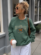 HUNTER GREEN Embroidered Retriever Club Sweatshirt – Sweet Claire