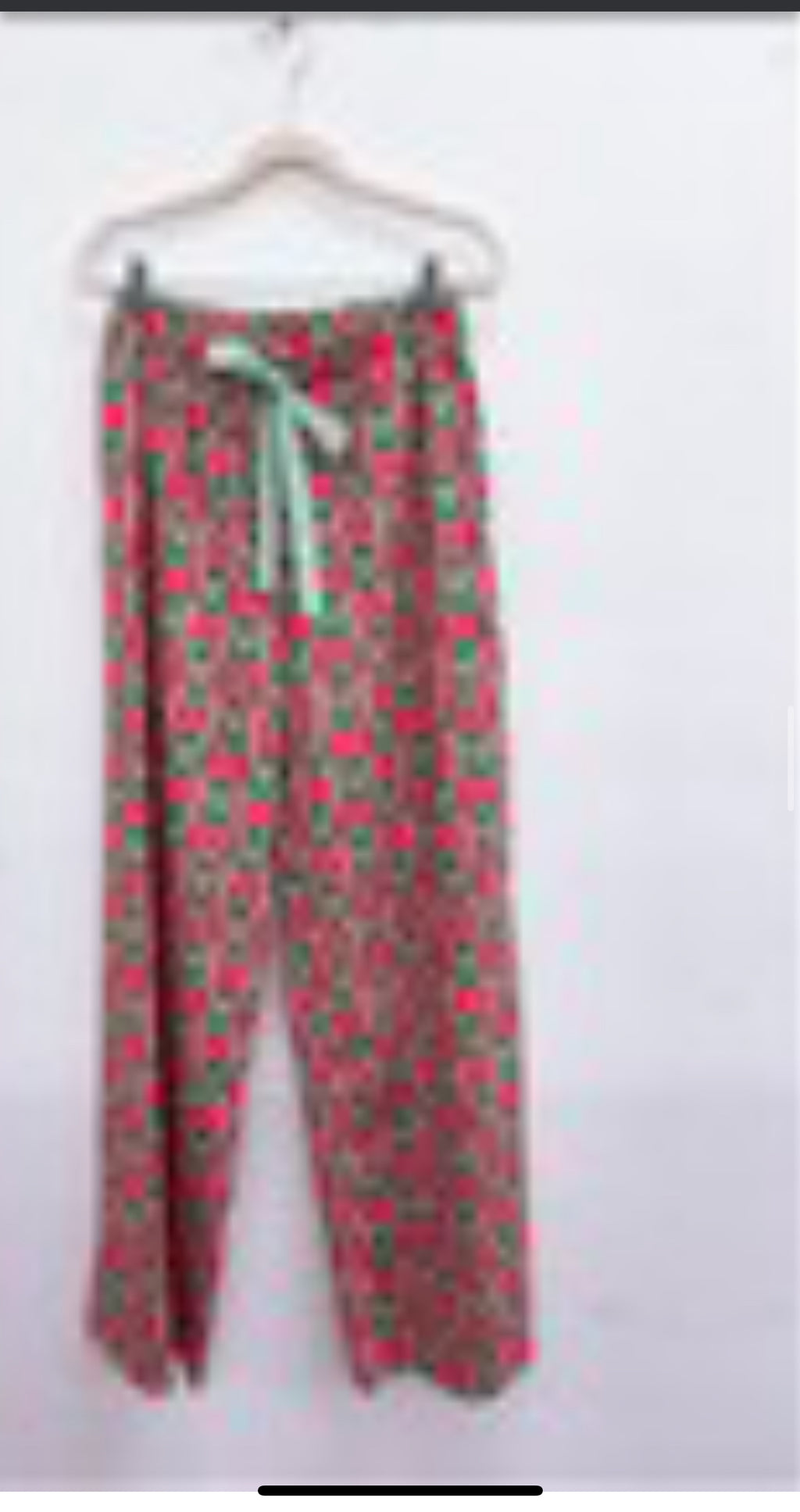 Christmas Candy Cane Pajama Pants: Green, Pink, Red