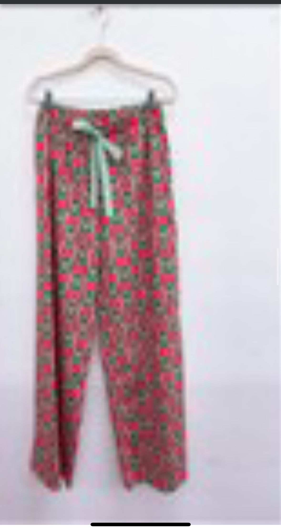 Christmas Candy Cane Pajama Pants: Green, Pink, Red