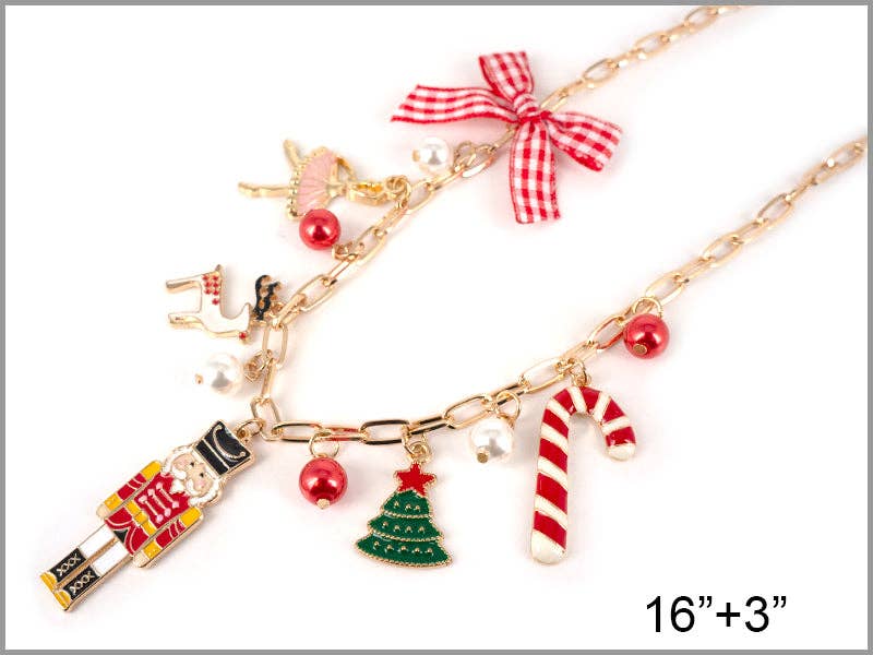 Christmas Nutcracker 16"-18" Charm Necklace
