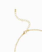 MOP Clover Triple Charm Necklace: Light Pink