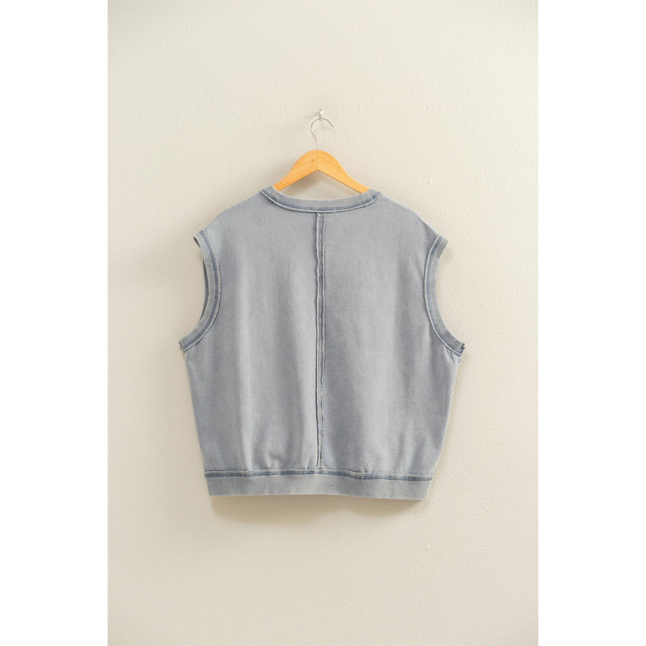 V-Neck Sleeveless Casual Vest