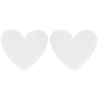 Heart Enamel Valentines Day Stud Post Earrings : Red