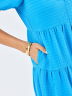 Kinsley Seersucker Dress | Blue