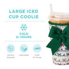 Christmas Bows Iced Cup Coolie (Large)