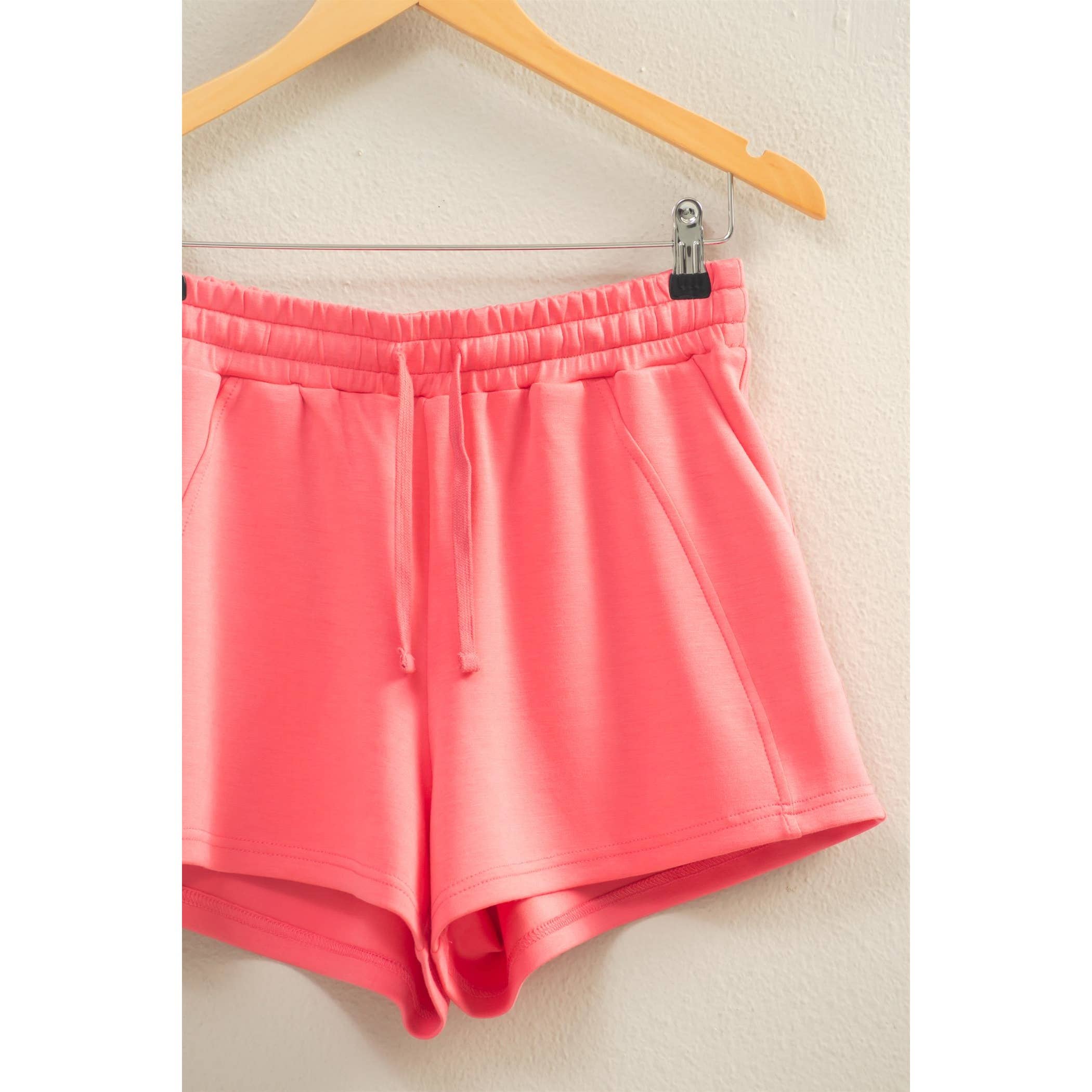 TAFFY PINKDrawstring Waist Shorts