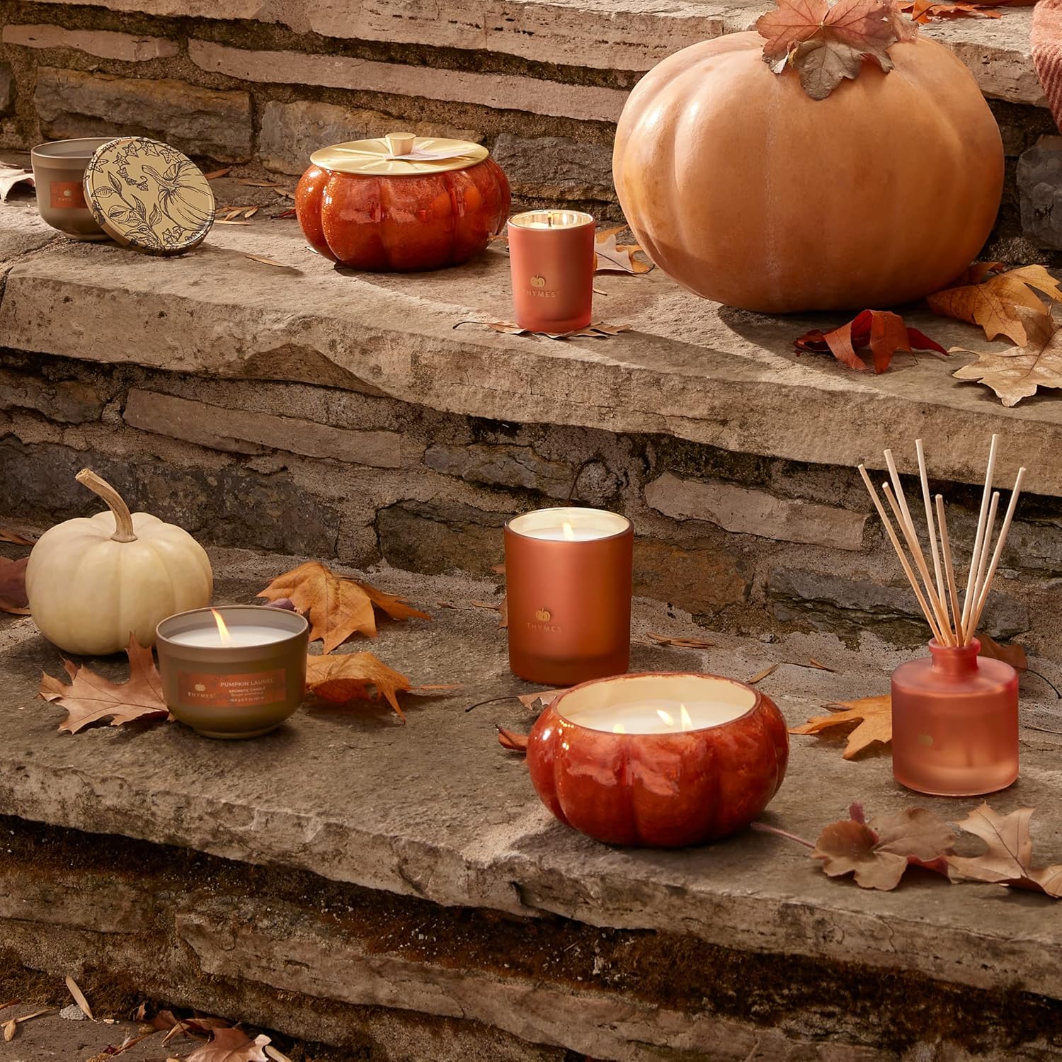 PUMPKIN LAUREL THYMES CANDLE 6.5 OZ