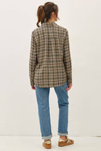 WINTER FOREST FLANNEL WANDER PLAID BUTTON DOWN SHIRT
