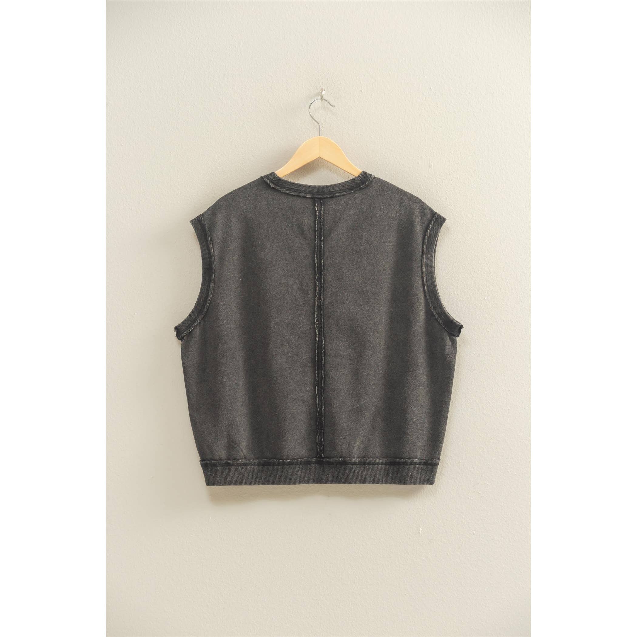 V-Neck Sleeveless Casual Vest