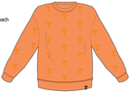 Tennessee Ritter Repeat Lantern Sleeve Crew: SHERBERT