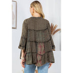 GRAVEL Artistic Fusion: Overdyed Jhabla Top With Emb