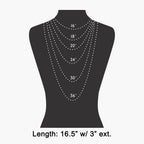 Two Tone Circle Link Chain Necklace: GS