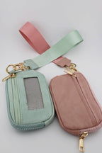 AD005 Zip Wallet With ID Window: Blush